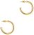 PAVOI 14K Gold Plated Hoop Earrings For Women | 3.5mm Thick Infinity Gold Hoops Women Earrings | Gold Plated Loop Earrings For Women | Lightweight Hoop Earrings Set