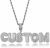 HDMENC Custom Letter Pendant Small Baguette Name Necklace Men and Women Cubic Zirconia Charm Pendant with Rope Chain Gold Hip Hop Jewelry