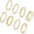 TOBENY 8PCS 14K Plated Gold Rings for Women Stackable Knuckle Rings Gold Silver Size 4 to Size 12 Rings 1.5mm- 3.8mm Midi Stacking Eternity Wedding Rings