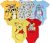 Disney Mickey Mouse Lion King Winnie the Pooh Pixar Toy Story Finding Nemo Baby 5 Pack Bodysuits Newborn to Infant