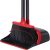 Broom with Dustpan Combo Set, Broom and Dustpan Set with 51.6’’ Long Handle, Standing Broom and Dustpan, Upright Broom Set for Home Office Kitchen,Lobby Dustpan Long Handle for Outdoor