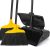 Indoor/Outdoor Heavy Duty Broom and Dustpan Set,Upright Plastic Commercial Dust Pan with 2 Brooms Perfect for Sweeping Courtyard Garage Lobby Kitchen Office Mall Market Shop Floor