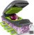 Mueller 4-Blade Onion Chopper, Vegetable Chopper, Grape Cutter, Egg and Cheese Slicer with Container