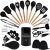 Country Kitchen Cooking Utensils Set – 40 pcs Non-stick Silicone Spatula Set with Holder, Wooden Handles and Heat Resistant Gadgets Utensil