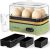 Rapid Egg Cooker Electric 6 Eggs Capacity, Soft, Medium, Hard Boiled, Poacher, Omelet Maker Egg Poacher With Auto Shut-Off, BPA Free (Green)